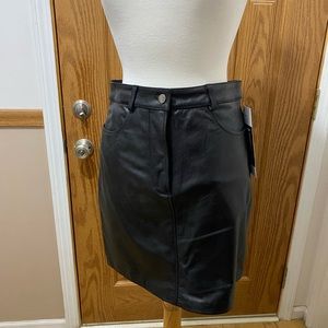 Leather Skirt - mini